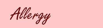 Allergy