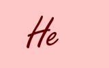He