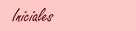 Iniciales