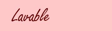 Lavable