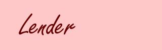 Lender