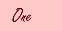 One