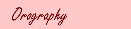 Orography