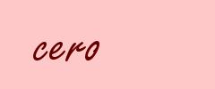 cero